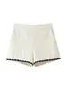 Comércio Exterior Atacado Verão Novo Estilo Europeu e Americano Colete Bordado com Ornamentos de Suzhou 1971150 Shorts Casuais 1971050