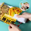 Selladora pequeña de snacks para uso doméstico, conveniente selladora para conservación de alimentos en bolsas de plástico, doble propósito para abrir y sellar bolsas, adecuada para uso transfronterizo