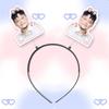 Verde Soda Wu Qingfeng Gong Yuqi Liu Jiakai Diadema de Primavera Diadema Accesorios para el Cabello Concierto Merchandising del Mismo Estilo