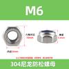 Tuerca Antiaflojamiento de Acero Inoxidable Nylon Material 304/201/316 Din985 Autoblocante Antiaflojamiento M2-M30