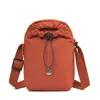Bolsa de Ombro Cruzada Simples Versátil para Celular Bolsa para Garrafa de Água Nova Tendência Bolsa de Balde de Nylon para Viagem para Mulheres Bolsa Portátil para Sair