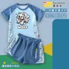 Traje de baño de dos piezas para niños de Minecraft Enderman, corte holgado para niños de talla grande, conjunto de traje de baño para niños talla mediana y grande