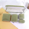 Elegante Caixa de Joias de Veludo com Fivela Dourada para Anéis, Brincos, Colares, Pulseiras, Caixa de Embalagem para Joias, Caixa de Armazenamento de Joias, Caixa de Presente
