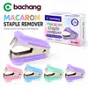 Removedor de Grapas de Superficie Lisa Color Macarrón para Comercio Electrónico Transfronterizo, Herramienta Removedora de Grapas, Papelería para Quitar Grapas, Venta al por Mayor Directa de Fábrica