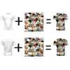 Europa e Estados Unidos comércio exterior transfronteiriço manga curta gola redonda personalizado 3DT shirt para mapa Amazon tendência quente camiseta esportiva