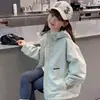 Chaqueta superior acolchada de algodón engrosada para niña otoño e invierno 2026 nueva cortavientos de color liso con capucha para niña doble algodón otoño e invierno