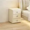 Mesita de Noche de Plástico Retro de Múltiples Cajones para Dormitorio, Gabinete Multifuncional para Almacenamiento de Joyas Dopamina para Habitación de Alquiler