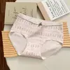 Ropa interior de algodón puro para niña, con forro antibacteriano 7A, cómoda y suave, no aprieta las caderas, bragas de cintura media para mujer