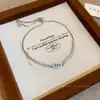 Pulsera Ovalada Simple de Zirconia Ojo Pulsera Antigua Vintage Retro Pulsera de Lujo Ligero Pulsera de Temperamento de Gama Alta para Mujer