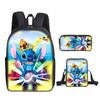 Set de Mochila Escolar Nuevo 2023: Más Genial Que Tú, Set de Tres Piezas para Estudiantes de Primaria, Mochila con Estampado de Dibujos Animados, Bolso de Hombro y Estuche para Lápices