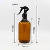 Frasco Spray Desinfetante de Álcool PET 100-500ml Repelente de Mosquitos e Eliminador de Ácaros Frasco Spray de Pressão Água Floral Limpeza e Cuidados Frasco Vazio