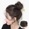 Faixa de cabelo sintética cabeça de bola fofa flor natural presilha penteado acessórios de cabelo bolsa de cabelo fofa preguiçosa peruca atacado