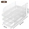 Cartón de huevos plegable transfronterizo, portahuevos, caja de almacenamiento para refrigerador, caja de almacenamiento de huevos de una fila y de dos filas, bandeja de huevos para el hogar