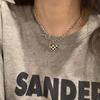 Diseño de Nicho de Espinas Cruz de Piedra Lunar Dulce Cool Acero de Titanio Cadena Clavícula Mujeres Hip Hop Estilo Frío Collar de Moda
