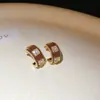 Aretes Ovalados de Acrílico con Patrón de Aguja Plateada, Aretes Sencillos Retro de Alta Gama, Casuales y Versátiles, Aretes Elegantes para Mujer