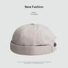 Sombrero Yuppie para Hombre Moda Coreana Sombrero Melón Lordmaster Sombrero Marinero Simple de Color Sólido sin Pompones para Mujer Primavera y Verano Sombrero Hip-hop