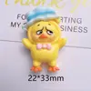Tarjeta mediana arándano patito amarillo pequeño accesorios de resina diy pegamento de crema funda de teléfono móvil cuerda para pasador flor para zapato material de pegatina para refrigerador