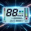 Pantalla de Visualización de Código de Segmento del Tablero de Vehículos Eléctricos, Pantalla LCD Dedicada para Motocicletas Eléctricas, Pantalla Multifunción para Velocidad, Kilometraje, Voltaje y Autonomía