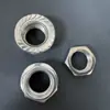 Accesorios para Vehículos Eléctricos Tuerca de Brida M16*1.5 Color Zinc Hexagonal Dentada Diente Fino Tuerca Delgada Tuerca Antideslizante