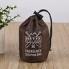 A5L Saco de Nylon Repelente de Água Saco de Poliéster com Cordão Saco de Viagem Portátil de Armazenamento Encolhível Bolso Personalizável