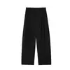 8/03 Novedades de OtoñoPrincipios de Otoño Viaje Urbano Holgado Adelgazante Plisado Pierna Ancha Traje Pantalones Casuales Mujer F1108