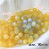 Contas Redondas que Mudam de Cor 10mm Resina Lua Queda Estrelas Elegante Artesanal DIY Pulseira Colar Contas Soltas Acessórios Material