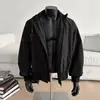 Chaqueta Versátil de Moda Casual de Tendencia Unisex Estilo Minimalista para Exteriores Retro Estilo Japonés Cuello Alto Cortavientos para Viajes