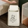 Bote de basura doméstico dormitorio sala de estar Gran Capacidad lujo ligero moderno simple valor facial baño inodoro papelera tubo
