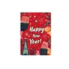 Tarjeta de Felicitación Creativa de Año Nuevo de Amazon Transfronteriza Tarjeta de Mensaje de Bendición Escrita a Mano Regalo del Festival de Primavera Tarjeta Pequeña Decorativa de Regalo Acompañante