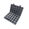 Ranura para Tarjetas Fija 22 Compartimentos Transparente Plástico PP Caja de Almacenamiento Joyería Manicura Diamante Tira Larga Caja de Empaque Caja de Piezas