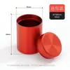 Bote de té de aleación de aluminio, recipiente portátil para viaje, hermético, tamaño pequeño, caja creativa para empaque de té, bote pequeño para té