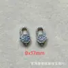 Shanxi Prata Antiga Retrô Panax Notoginseng Fivela de Prata Colar Pulseira Fivela de Peixe Fivela de Aba Seizing OT Acessórios de Joias DIY Wen Play