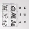 Accesorios Transfronterizos Nuevos para Uñas de Halloween Set de Aleación Decoraciones Esqueleto Fantasma Araña Murciélago Decoraciones para Uñas