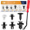 120 Piezas Clips de Fijación para Parachoques de Coche y Remaches de Sujeción de Nylon 6mm 7.6mm 8mm 8.8mm 10mm Duraderos