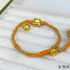 Olla de Miel del Osito DIY Joyería Hecha a Mano Mismo Estilo Tienda de Oro Cobre Plano Chapado en Oro de 24K Pulsera DIY Estilo Popular Xiaohongshu
