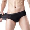 Cuecas masculinas cuecas masculinas de fibra de bambu respirável de secagem rápida cintura média plus size em estoque atacado