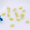 Dilatador de oreja de oro auténtico de 18 quilates con baño de cobre que preserva el color, redondo y grueso, accesorio para aretes DIY A46