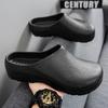 Pantuflas Impermeables de Dedo a Dedo para Hombre en Verano Nuevo Resistentes al Desgaste Calzado Exterior Zapatos de Enfermera Antideslizantes y a Prueba de Aceite Parejas Suela Gruesa Zapatos de Chef