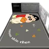 Alfombra Suave de Caucho con Dibujos Animados de Comida Corriendo y Barro de Diatomeas, Alfombra para Piso de Cocina, Impermeable, Resistente al Aceite, Antideslizante, Borrable, Alfombra sin Lavado, Felpudo