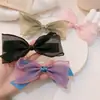 Nuevo pasador de red súper de hadas con lazo para el pelo de niña, clip de pico de pato dulce de alta calidad, pasador, tocado