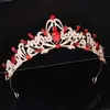 Coroa de Noiva Quente Nova Transfronteiriça Adorno de Cabeça Casamento Festival Joias de Strass Adorno de Cabeça Coroa Combinando com Vestido de Casamento