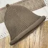 Gorro para Adultos de Mujer Nuevo de Invierno Tejido de Lana Rizado Orejas Lindas Protección para las Orejas Chupete Gorro para el Frío Gorro Cálido de Pullover