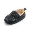 Estilo Nuevo de Primavera Baotou para Hombre de Bebé Hebilla Metálica Zapatos de Ponerse Fácil para Niños Zapatos Tipo Frijol para Bebé Estilo Coreano Modernos de Una Sola Capa Zapatos de Cuero