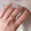 Anillo abierto con letra de circón de alta calidad, anillo de dedo con temperamento de moda de Corea del Sur, joyería ligera de lujo que combina con todo, al por mayor