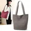 Bolsa de Lona Feminina 2024 Primavera Nova Bolsa Casual Moda Transfronteiriça Bolsa de Ombro de Mão Resistente ao Desgaste Grande Capacidade Bolsa Feminina