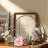 Flores Artificiales Transfronterizas, Flores Falsas, Plantas Verdes al por Mayor, Manualidades para Decoración de Bodas, Atrapasueños de Ensueño Ins, Corona de Rosas de Hierro