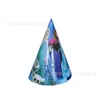 Fiesta de Cumpleaños Temática Clásica de Frozen Suministros de Decoración para Fiestas Vajilla Decorativa Desechable Plato de Papel Vaso de Papel Mantel