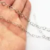 Cadena con Forma de Huevo de Acero Inoxidable en Stock, Cadena Delicada de Eslabones O, Cadena Entrelazada, Para Pulsera DIY, Collar, Cadena para Accesorio de Joyería, Cadena de Exportación