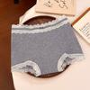 Boxer de Renda Francês Roupa Íntima Feminina de Algodão Puro Boxer Feminino de Cintura Média Algodão Antibacteriano 10A Entrepernas Estendida Boxer para Meninas