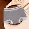 Calcinhas de Renda de Algodão para Mulheres, Cintura Média, 10A Antibacteriana, Algodão Total, Gancho Estendido, Cuecas Boxer Femininas